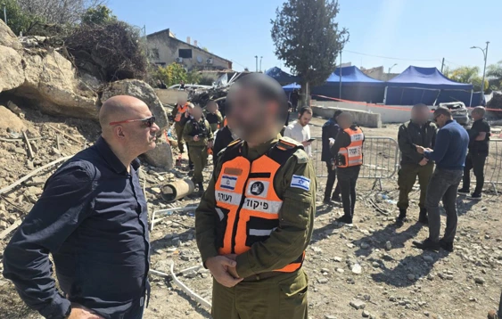 ראש רחל ביקר בזירת פגיעת הטיל בבית שמש 2.3.26